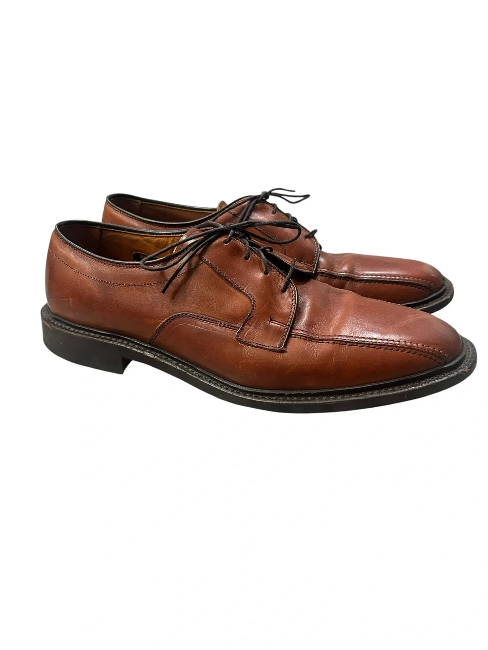 Allen Edmonds Dawson Men's Brown Leather Lace-Up Dress Shoes 10 D Business
